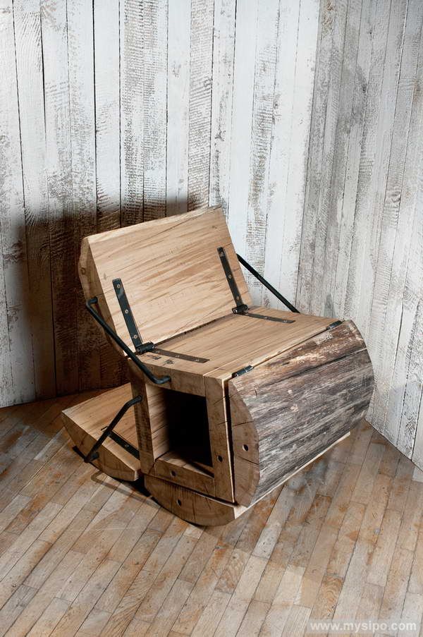 自制手工木椅图片